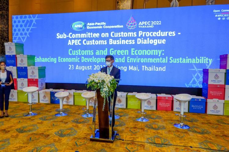 อธิบดีกรมศุลกากร กล่าวต้อนรับและเปิดงาน APEC Customs Business Dialogue (ACBD) 2022